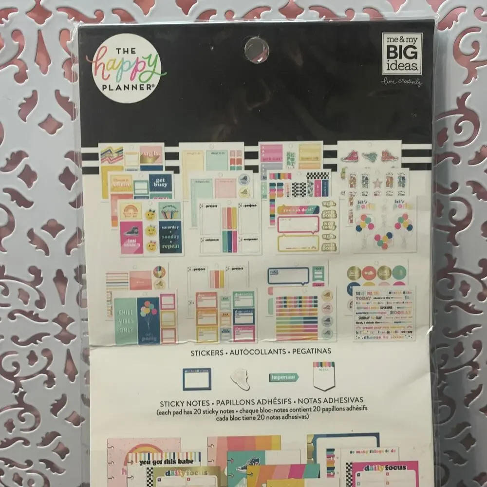 NIP MAMBI The Happy Planner stickers cardstock sticky notes PLMP-28 294 pieces